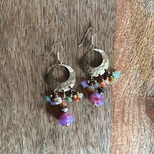 Boho Dangle Eclectic Earrings Colorful
